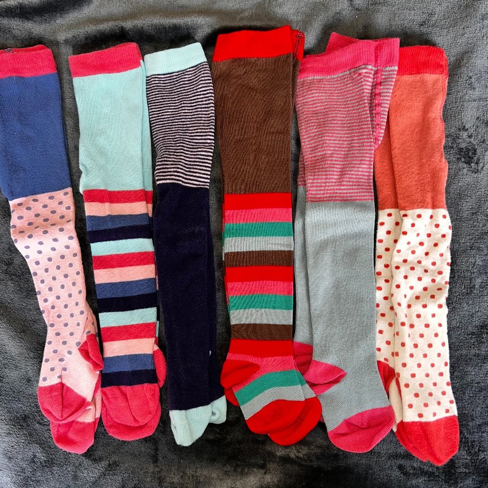 Baby Boden multicolored tights 0-6M